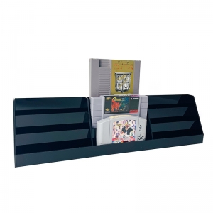 Expositor de cartuchos de videojuegos retro de varios niveles 