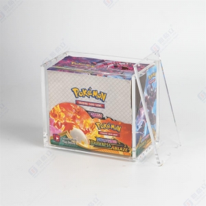 Caja sellada transparente para sobres de Pokémon en inglés con tapa magnética. 