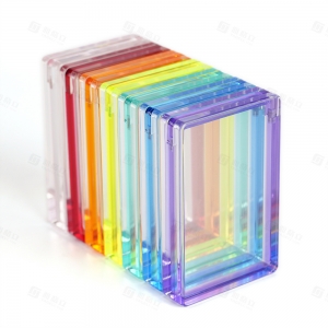 Caja expositora magnética colorida de acrílico para tarjetas calificadas de PSA 