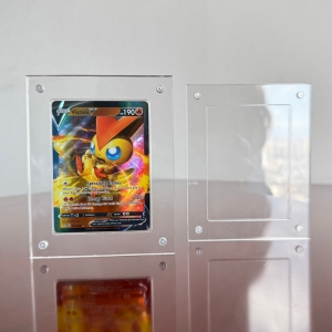 Marco de exhibición de acrílico transparente para cartas individuales de Pokémon 