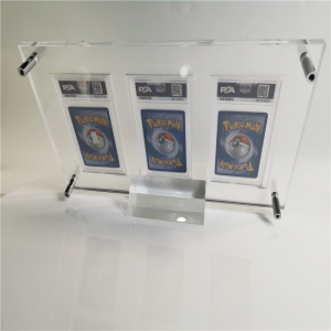 Expositor de pared de acrílico premium para tarjetas con calificación PSA | YAGELI 