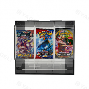 Dispensador de sobres de refuerzo Pokémon de acrílico premium con 3 ranuras | YAGELI 