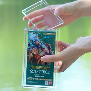 Estuche magnético de acrílico transparente de primera calidad para caja de refuerzo de One Piece 