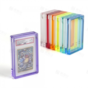 YAGELI Protector de cartas graduadas de colores de acrílico | Fabricante de accesorios premium para PSA 