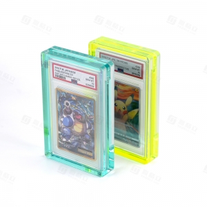 YAGELI Protector de cartas graduadas de colores de acrílico | Fabricante de accesorios premium para PSA 