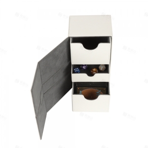 Caja de cubierta de cuero PU YAGELI con soporte para dados 