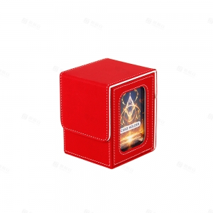 YAGELI Caja para baraja de cartas de cuero PU 