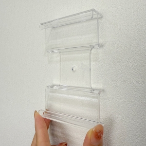 Estante de exhibición de pared acrílico para soporte magnético de cartas coleccionables 