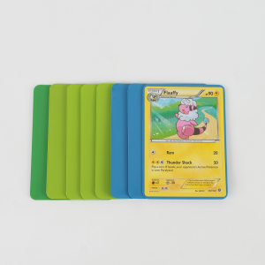 Fundas protectoras para cartas TCG de esquina redondeada, fundas mate de colores para cartas coleccionables 
