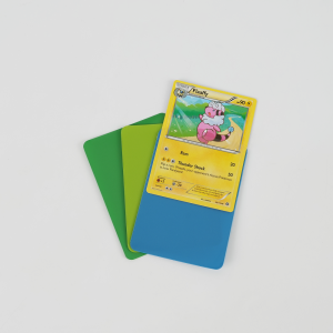 Fundas protectoras para cartas TCG de esquina redondeada, fundas mate de colores para cartas coleccionables 