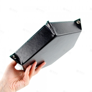 Almacenamiento hexagonal de piel sintética para dados y accesorios TCG | YAGELI 
