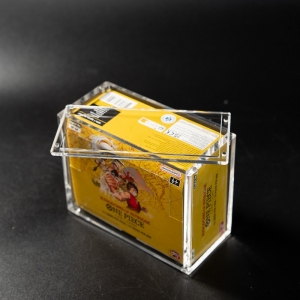 Estuche de acrílico resistente a los rayos UV para One Piece, tapa magnética, protector de exhibición transparente 