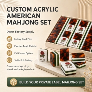 Juego de Rummy de acrílico personalizado 