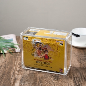 Estuche de acrílico resistente a los rayos UV para One Piece, tapa magnética, protector de exhibición transparente 