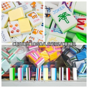Juego de Mahjong americano de acrílico 