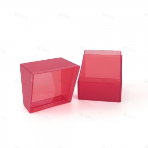 Caja de cubierta de plástico rojo para tarjetas coleccionables | Fábrica de accesorios TCG YAGELI 