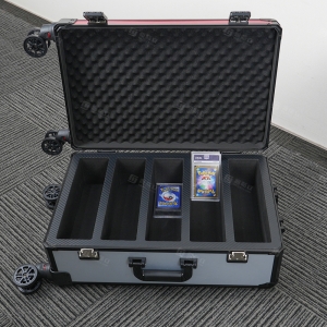 Maleta de almacenamiento con carrito para tarjetas TCG de aluminio | Fábrica de accesorios TCG YAGELI 