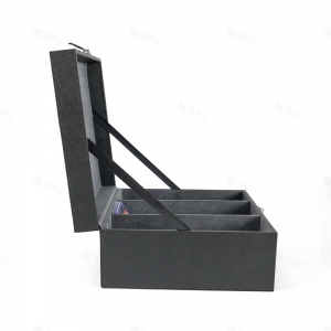 Maletín de almacenamiento rígido negro para tarjetas de 3 ranuras | Fábrica de accesorios TCG YAGELI 