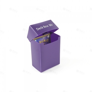 Caja de cubierta de plástico morado para tarjetas coleccionables | Fábrica de accesorios TCG YAGELI 